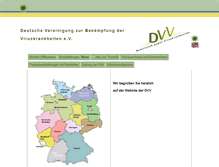 Tablet Screenshot of dvv-ev.de